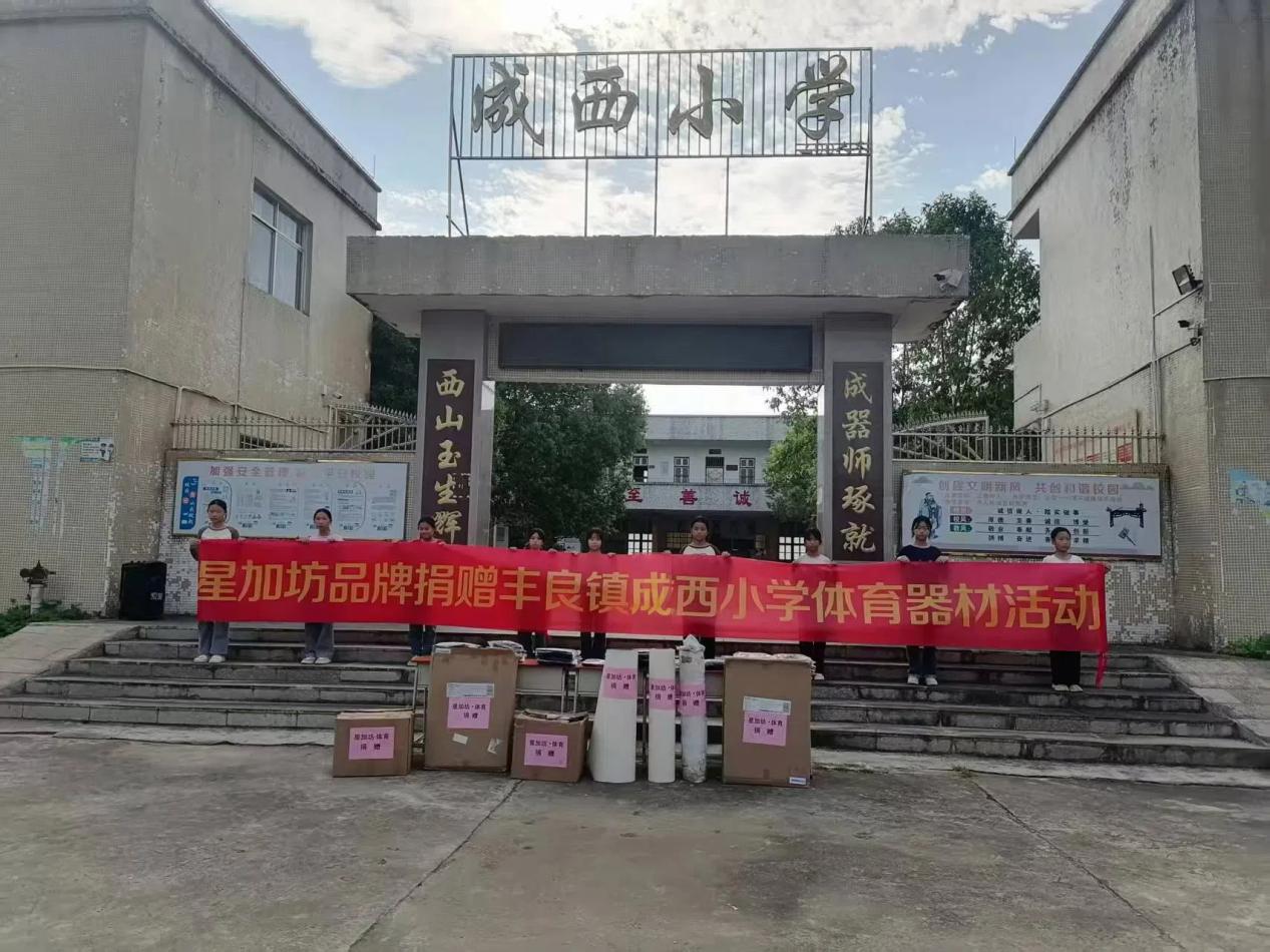 廣州星加坊貿(mào)易有限公司向豐良鎮(zhèn)成西小學(xué)進(jìn)行愛心捐贈活動.docx_1